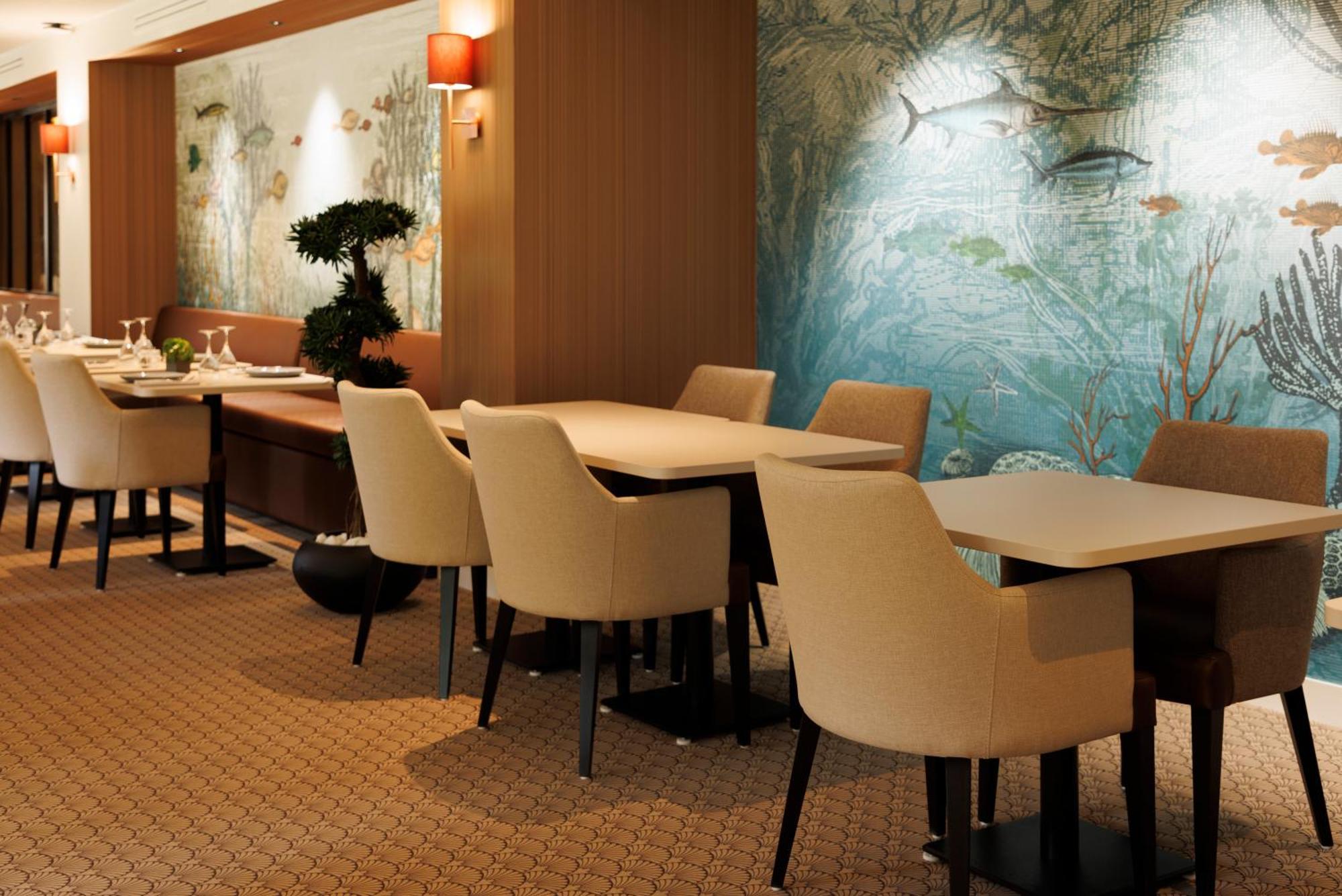 Les Boreales - Appart'Hotel & Restaurant Villers-sur-Mer Kültér fotó