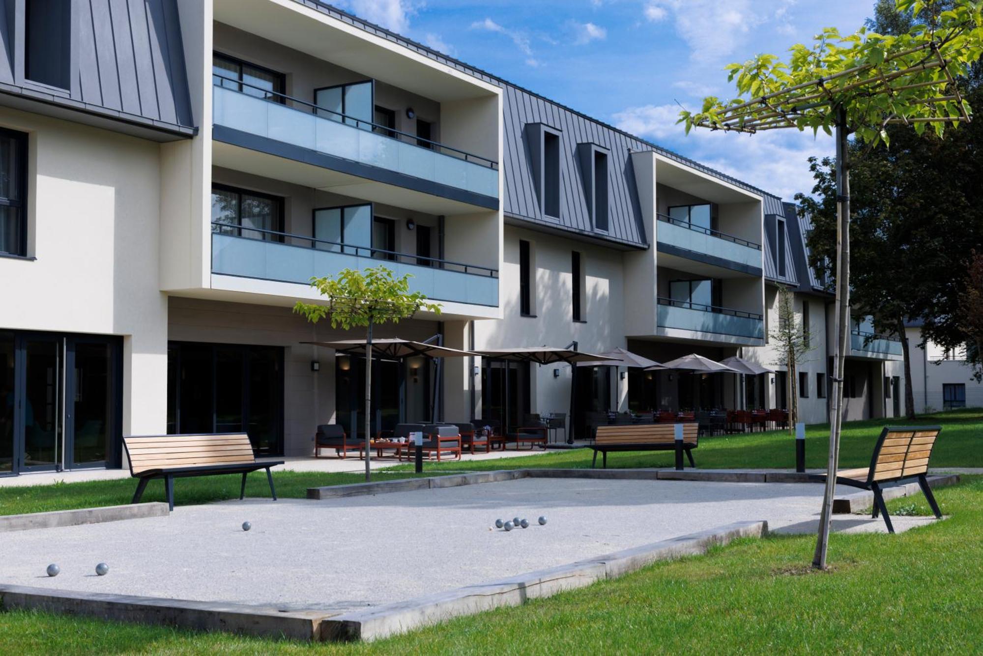 Les Boreales - Appart'Hotel & Restaurant Villers-sur-Mer Kültér fotó